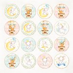 CP-BA08 One-sided paper-elements-Craft & You Design 30.5x30.5 Baby Adventure