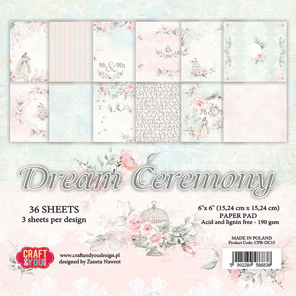 CPB-DC15 Block 15x15 Craft&You Design-Dream Ceremony