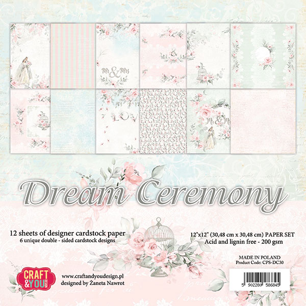 CPS-DC30 Paper set 30.5x30.5cm-Craft&You Design-Dream Ceremony