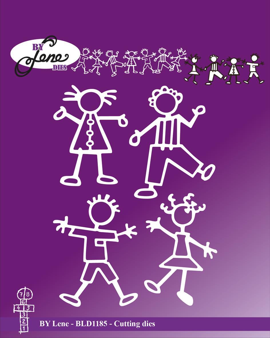 BLD1185 Dies By Lene- Matchstick Kids