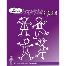 BLD1185 Dies By Lene- Matchstick Kids