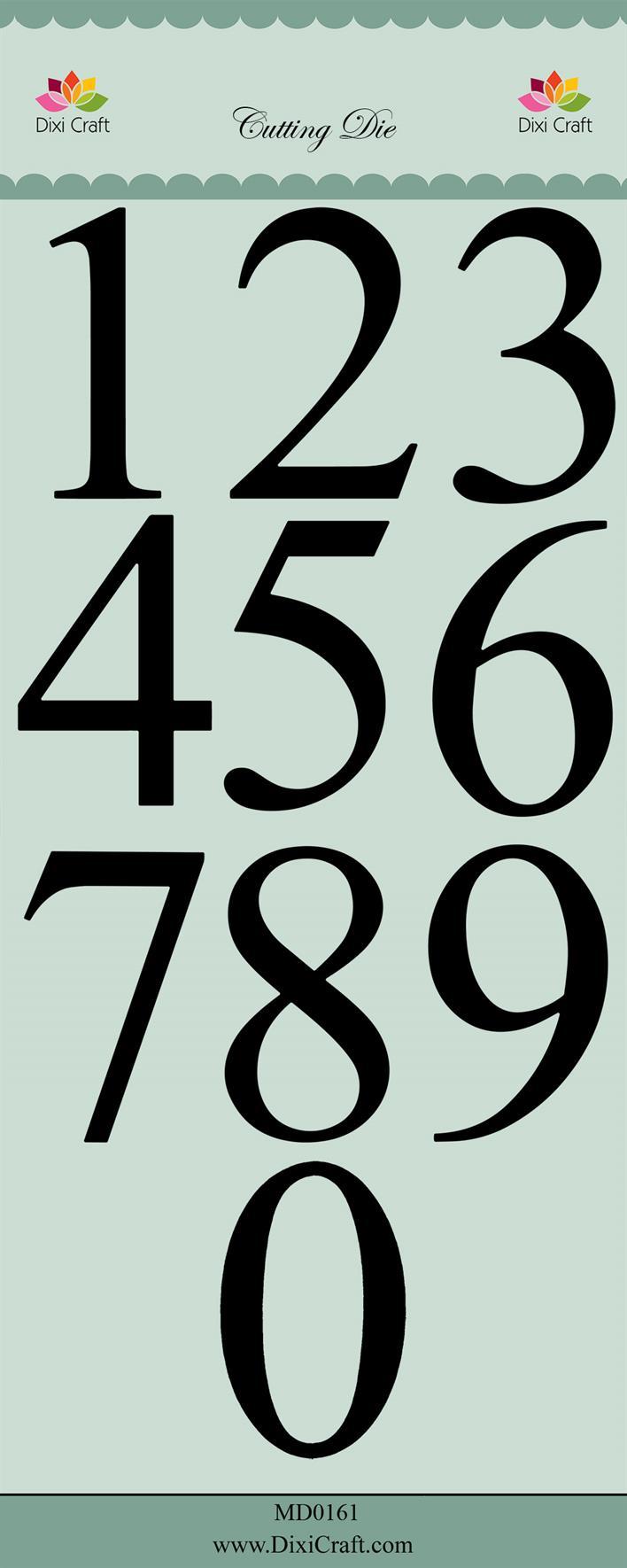 MD0161 DixiCraft Die - numbers XXL