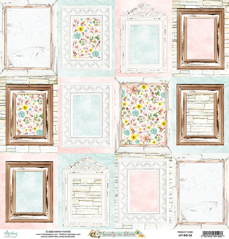 MT-BIB-06 BEAUTY IN BLOOM 06- MINTAY - double-sided paper 30.5x30.5cm