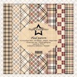 PF112 Set of single-sided paper-15x15cm-Paper Favorites-Plaid pattern
