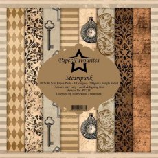 PF318 Set of single-sided paper-30.5 x 30.5 cm-Paper Favorites-Steampunk
