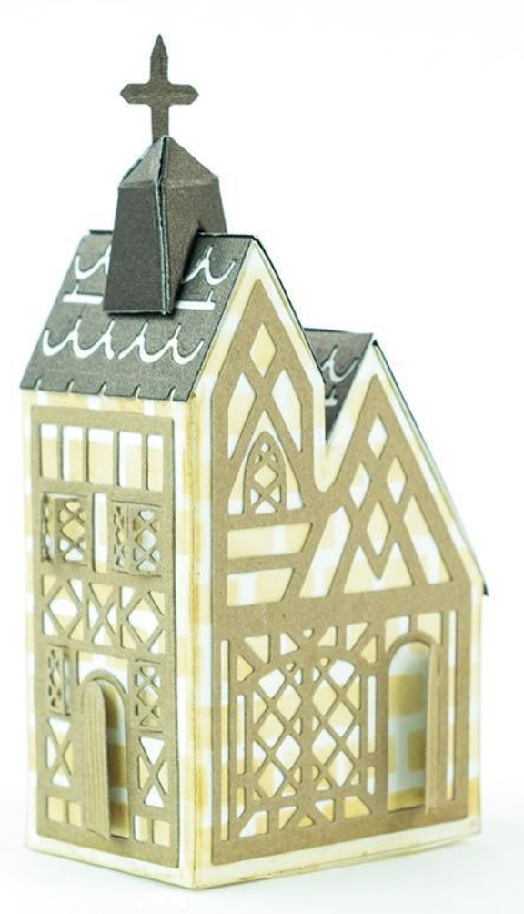1856E Wykrojnik - Tonic Studios - George & Dragon - domek/kościół