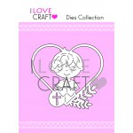 D030 METAL DIE-COMMUNION BOY IN A HEART