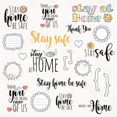 CP-SAH07 One-sided paper-elements-Craft & You Design 30.5x30.5 Stay at Home