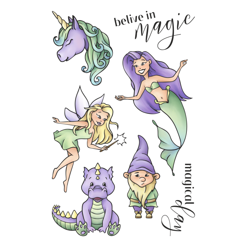 HS0203 Zestaw stempli - Childhood Joy - Fairytale