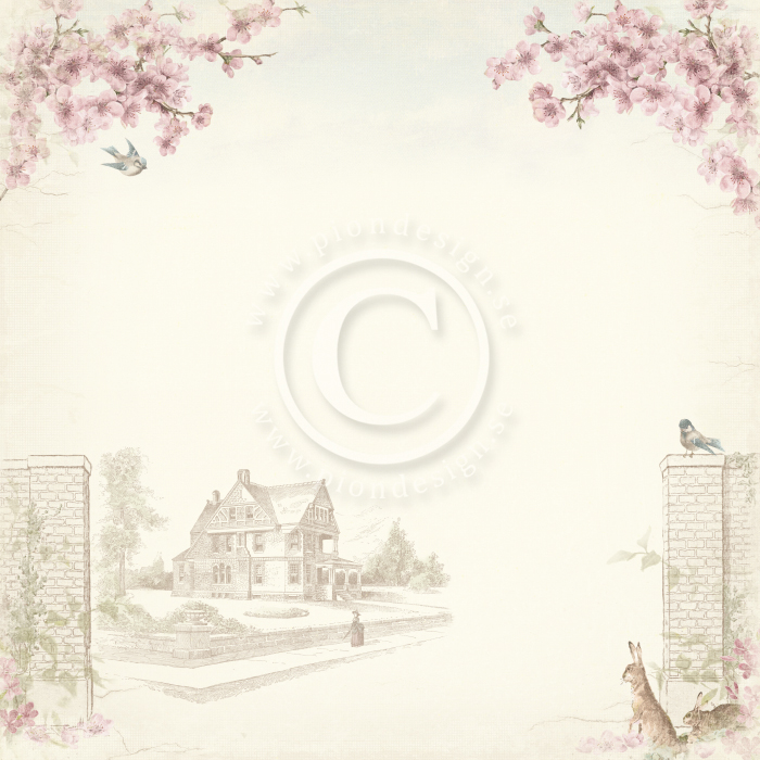 PD32001 Double-sided paper 30,5x30,5cm-Cherry Blossom Lane