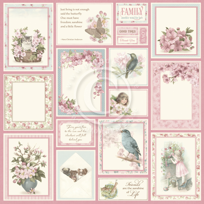 PD32009 Double-sided paper 30,5x30,5cm-Cherry Blossom Lane