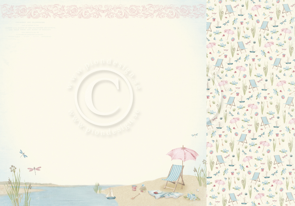 PD16001 Double-sided paper 30,5x30,5cm-Seaside Stories