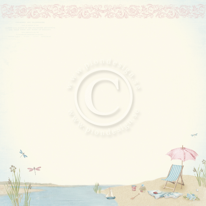 PD16001 Double-sided paper 30,5x30,5cm-Seaside Stories