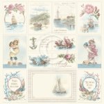 PD1636 One-sided paper 30,5x30,5cm-Seaside Stories II-Images from the Past