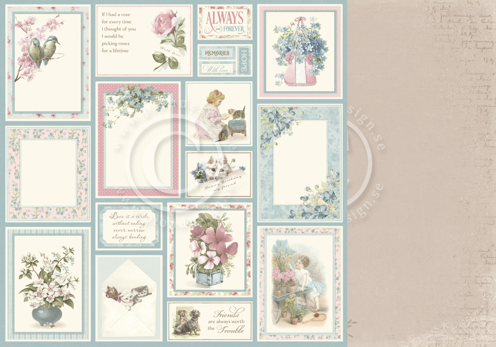 PD32012 Double-sided paper 30,5x30,5cm-Cherry Blossom Lane