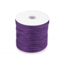310030-50 Bawełniany sznurek woskowany gr. 1mm - fioletowy