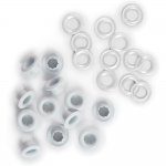 42220-4 Wide Eyelets Nity - białe
