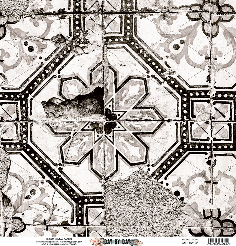 MT-DAY-03 DAY BY DAY 03- MINTAY - double-sided paper 30.5x30.5cm