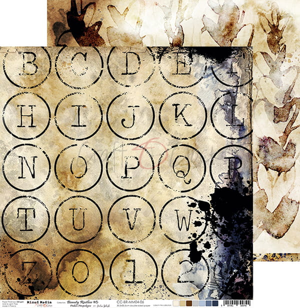 CC-BR-MM04-06 BEAUTY RESTLESS - 06 - DWUSTRONNY PAPIER 30,5X30,5CM