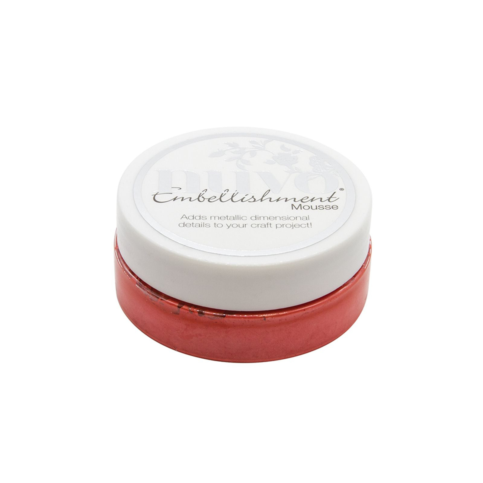 836N Mus Nuvo Embellishment Mousse fusion red