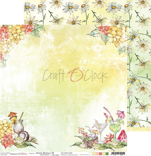 CC-WB-F12-02 WARM BREEZE - 02 - DWUSTRONNY PAPIER 30,5X30,5CM
