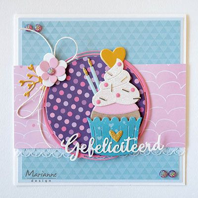 COL1481 Metal Die Marianne Design - Collectables - Cupcakes by Marleen