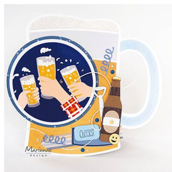 COL1482 Metal Die Marianne Design - Collectables -Beer by Marleen