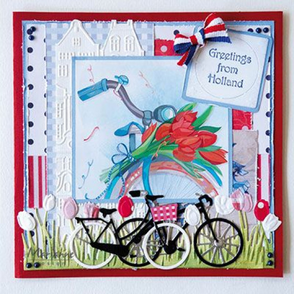 CR1504 Metal Die Marianne Design - CrafTables -City bike