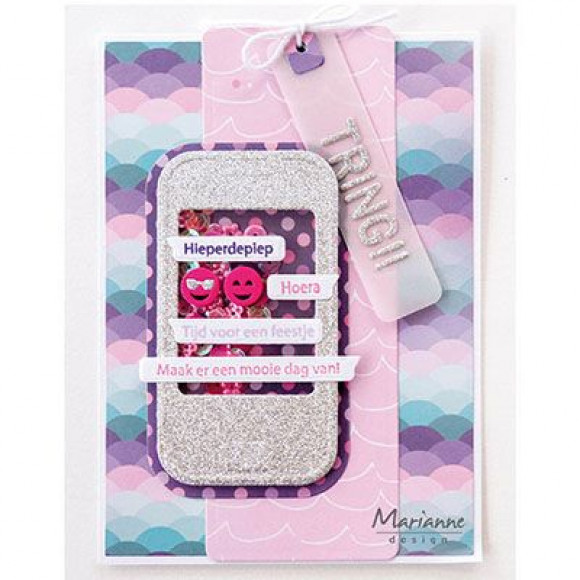 CR1508 Metal Die Marianne Design - Craftables punch dye smileys