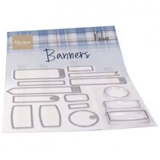 CS1058 Clear Stamp and dies -Banners by Marleen 