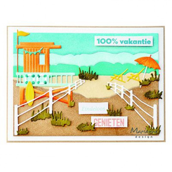 LR0662 Metal Die Marianne Design - CreaTables - beach houses set