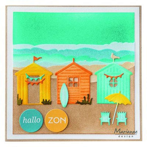 LR0662 Metal Die Marianne Design - CreaTables - beach houses set