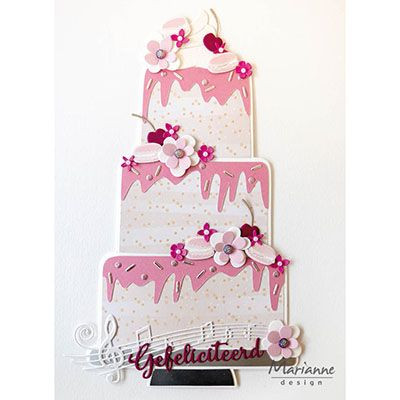 PS8057 Mask - Marianne Design - Party Cake by Marleen