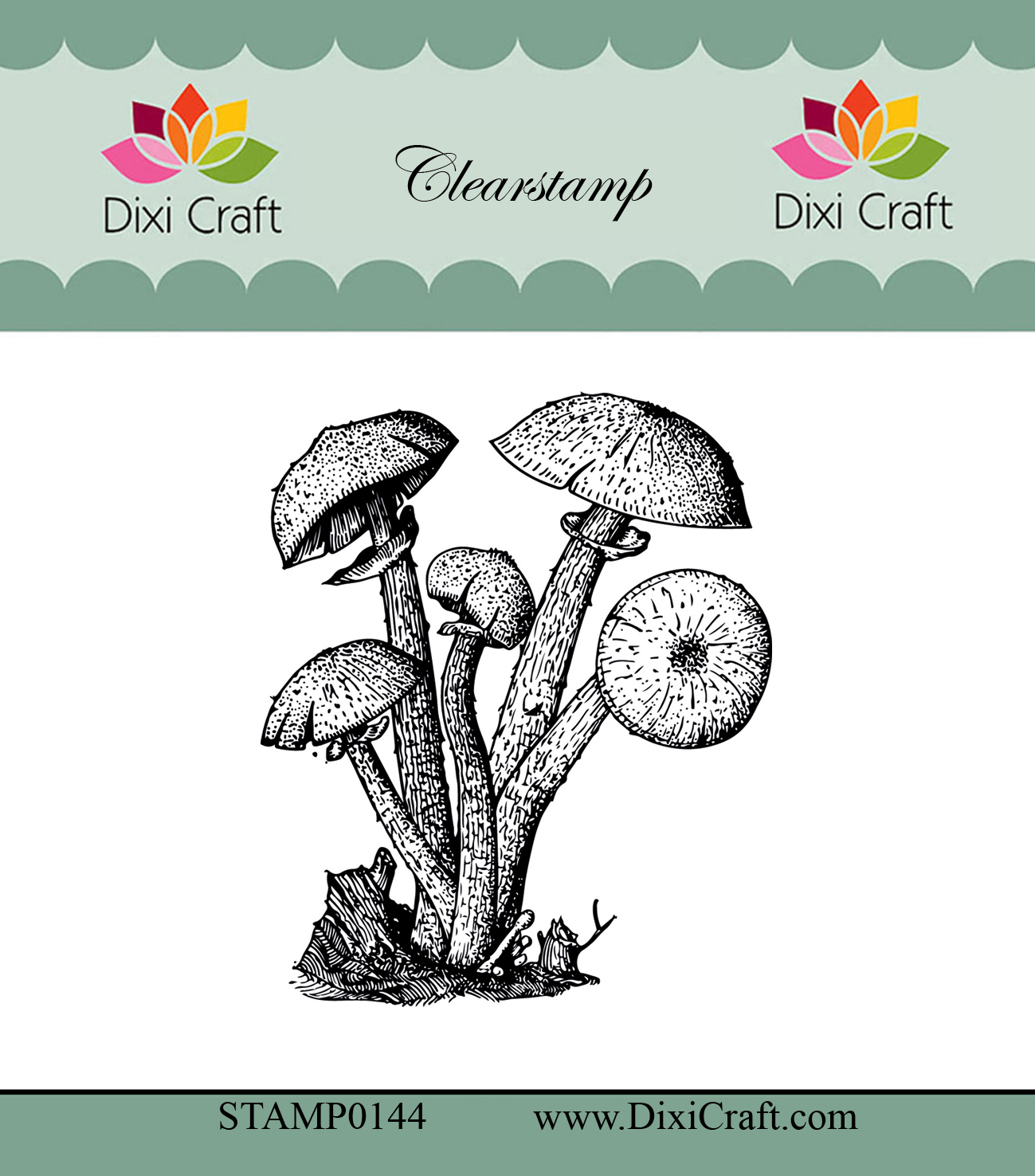 STAMP0144 Stemple Dixi Craft - Botanical Collection-grzyby
