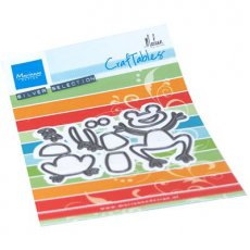 CR1514 Metal Die Marianne Design - CrafTables -frogs by Marleen
