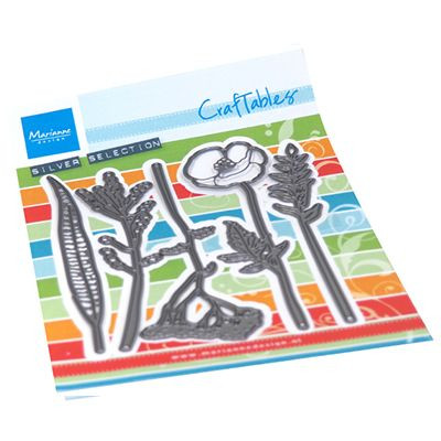 CR1516 Metal Die Marianne Design - CrafTables wild flowers