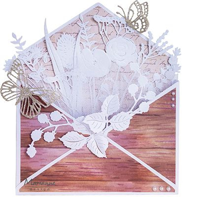 CR1516 Metal Die Marianne Design - CrafTables wild flowers