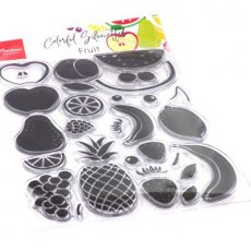 CS1064 Clear Stamp - colorfull silhouettes fruit