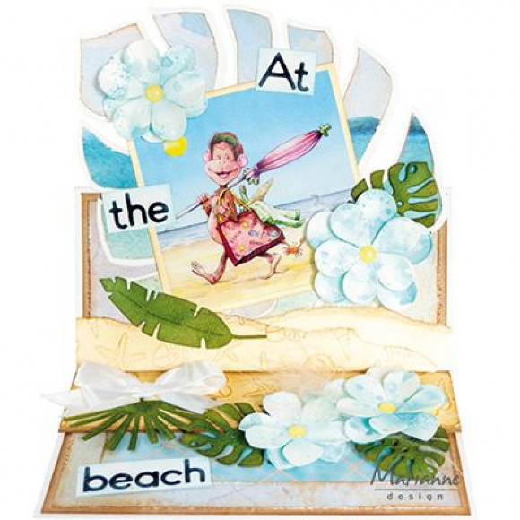 LR0667 Metal Die Marianne Design - CreaTables -tropical leaves