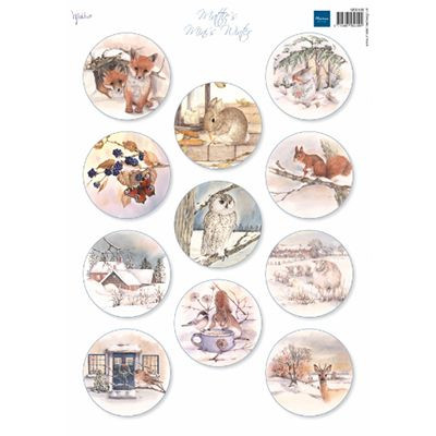MB0186 A4 one side paper - Marianne Design - Mattie's minies winter