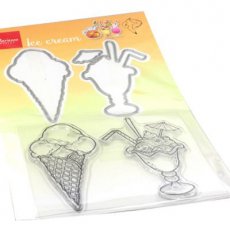 HT1657 Clear stamps & dies Hetty's ice cream