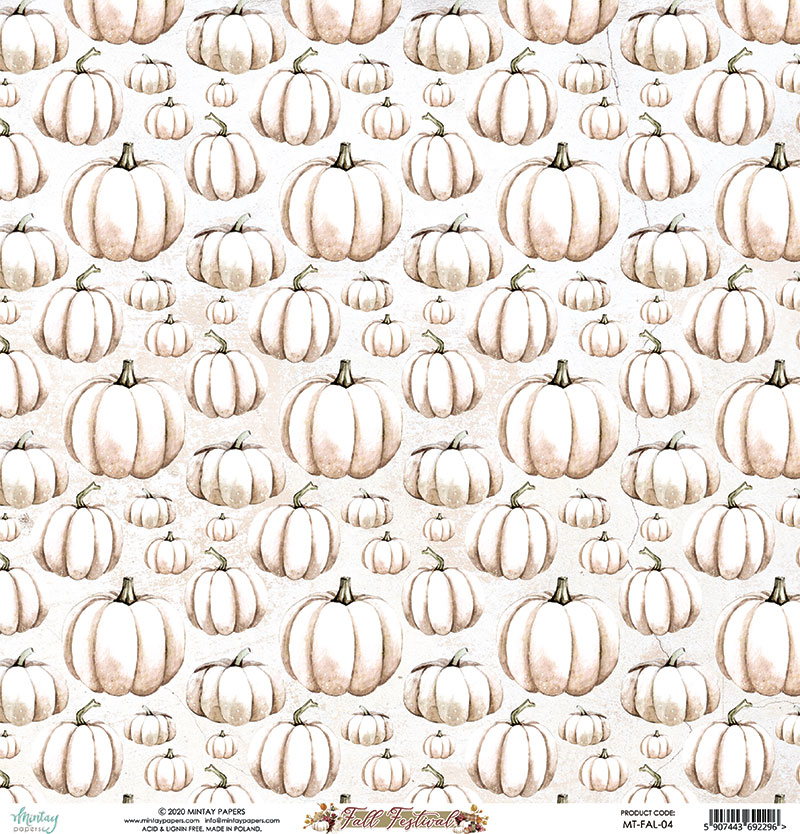MT-FAL-04 FALL FESTIVAL 04- MINTAY - double-sided paper 30.5x30.5cm