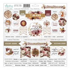 MT-FAL-10PL FALL FESTIVAL- 30.5x30.5cm cardboard stickers