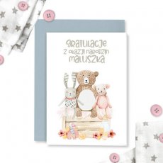 P13-BAB-34  KARTA Z KOPERTĄ Baby Joy 02 , A6 PL