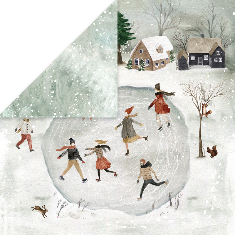 CP-WH04 Double-sided paper Craft & You Design 30.5x30.5 WINTER HOLIDAY 04