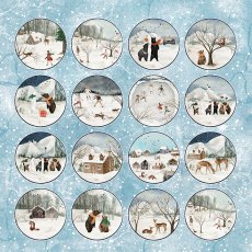 CP-WH07 One-sided paper-elements-Craft & You Design 30.5x30.5 WINTER HOLIDAY 07