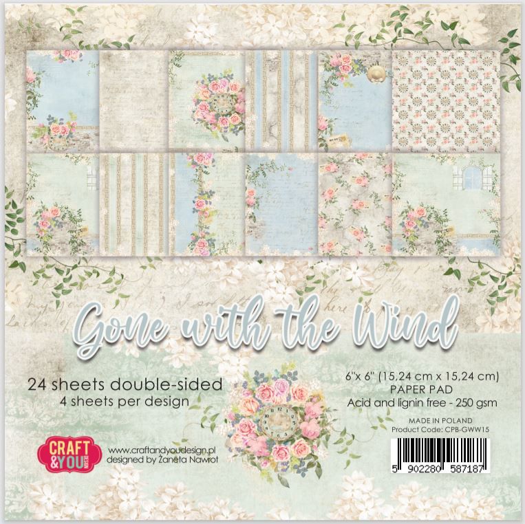 CPB-GWW15 Block 15x15 Craft&You Design-GONE WITH THE WIND