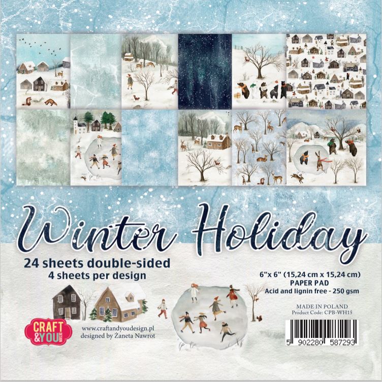 CPB-WH15 Block 15x15 Craft&You Design-WINTER HOLIDAY