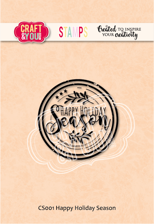 CS001 Clear Stamp - Happy Holiday Season