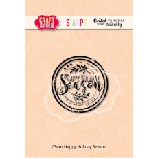 CS001 Clear Stamp - Happy Holiday Season